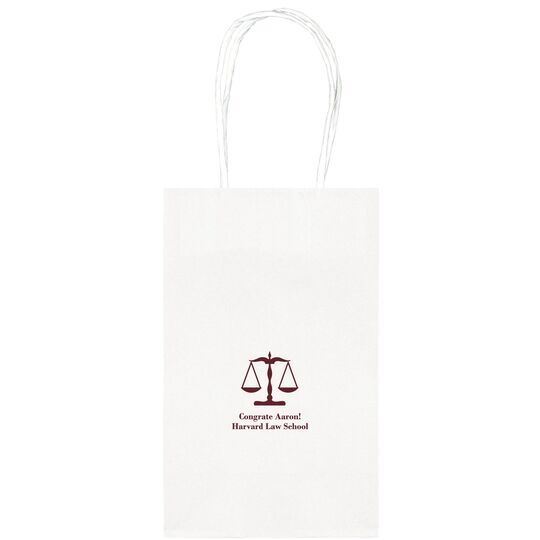 Scales of Justice Medium Twisted Handled Bags